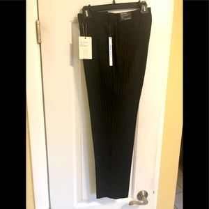 Zac & Rachel, Black/Gray Pinstripe Slim Ankle Pant
